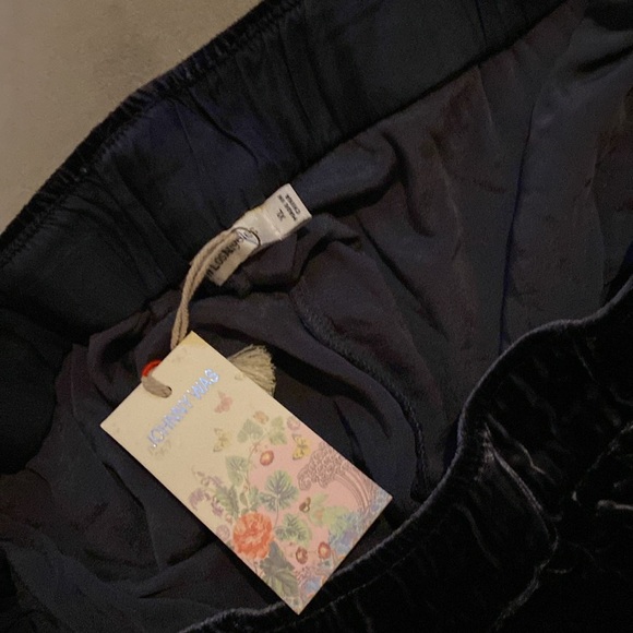 Velvet embroidered jogger - Picture 2 of 7